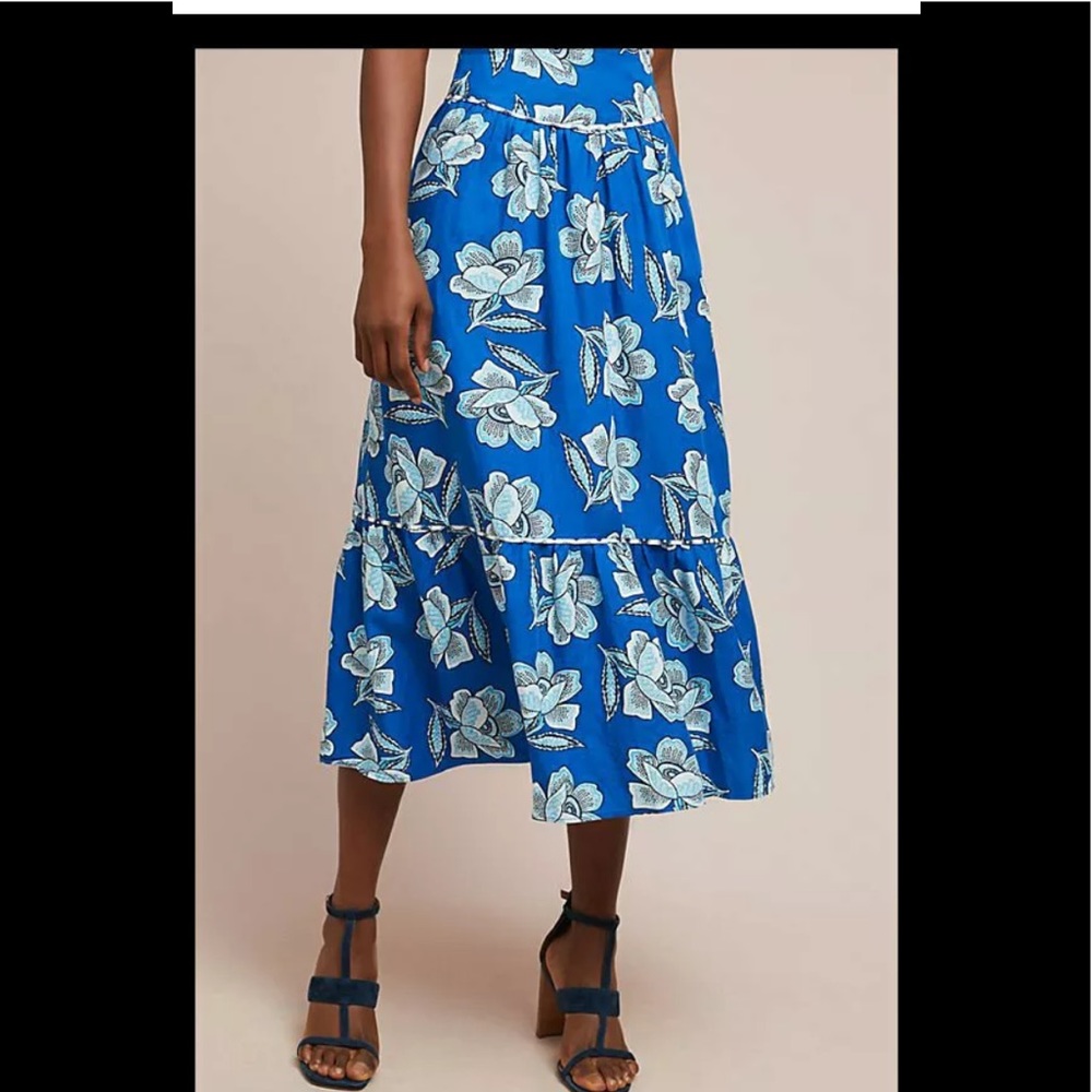 New Anthropologie Maeve XL Alyssa Midi skirt